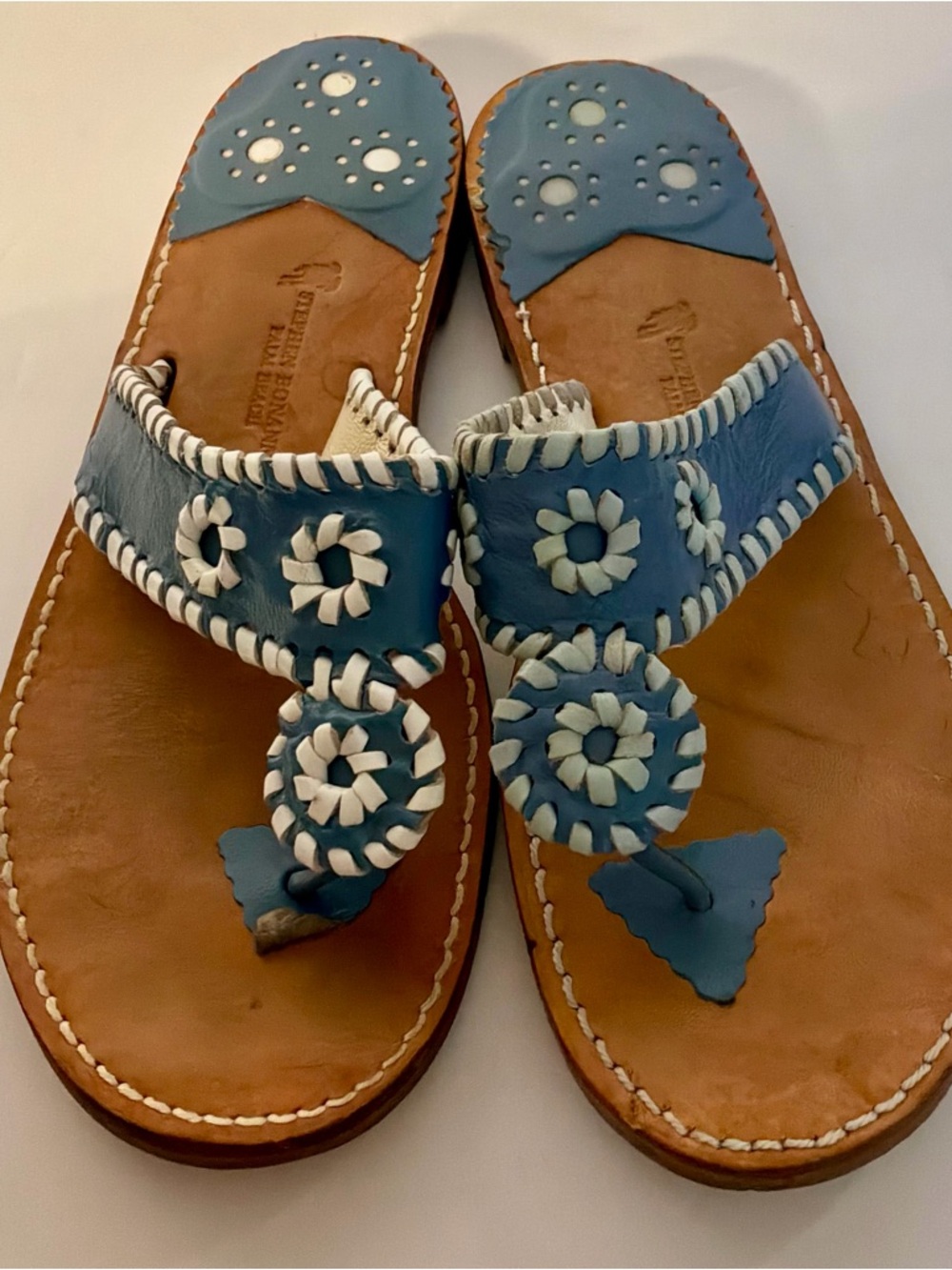 STEPHEN BONANO/PALM BEACH… Leather Sandals